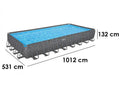 Bestway APX 365 561KJ - 956x488x132 cm - Aufstellpool für 21-25 Personen