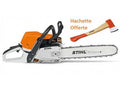 Stihl Kettensäge MS 362 C-M mit 2 Originalketten und einem Stihl Spalthammer AX 6